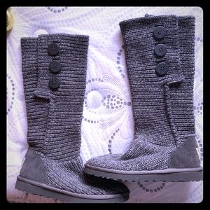 Gray Sweater Ugg Boots